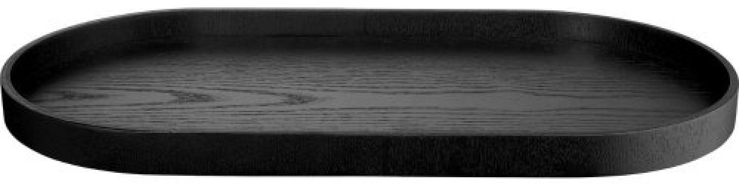 Asa Holztablett Wood Oval Schwarz (22,5x44cm) 53795970 Bild 1