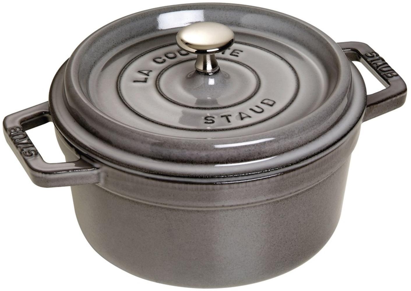 Staub la Cocotte 1,7 l Graphit-Gusseisentopf mit Deckel Bild 1