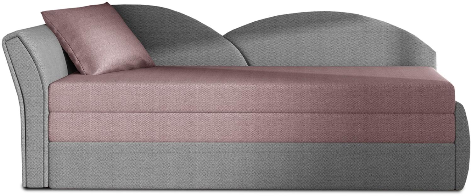 ELTAP 'Aga' Sofa, Rosa / Grau, 77 x 80 x 218 cm, Links Bild 1