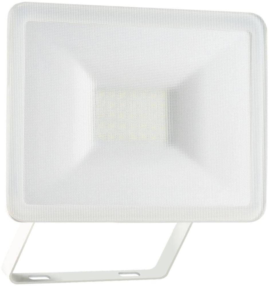 LED Flutlichtstrahler Aluminium Sicherheitsglas, Weiß, 20 Watt, IP54 Bild 1