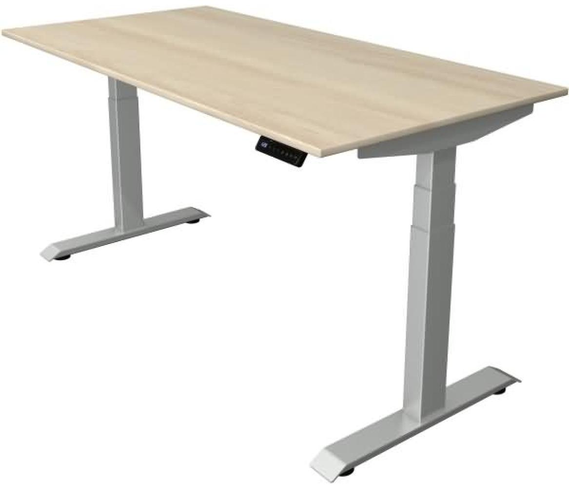 Kerkmann Schreibtisch Sitz-Stehtisch Move 4 silber 160x80x64-129cm elektr. höhenverstellbar ahorn Bild 1