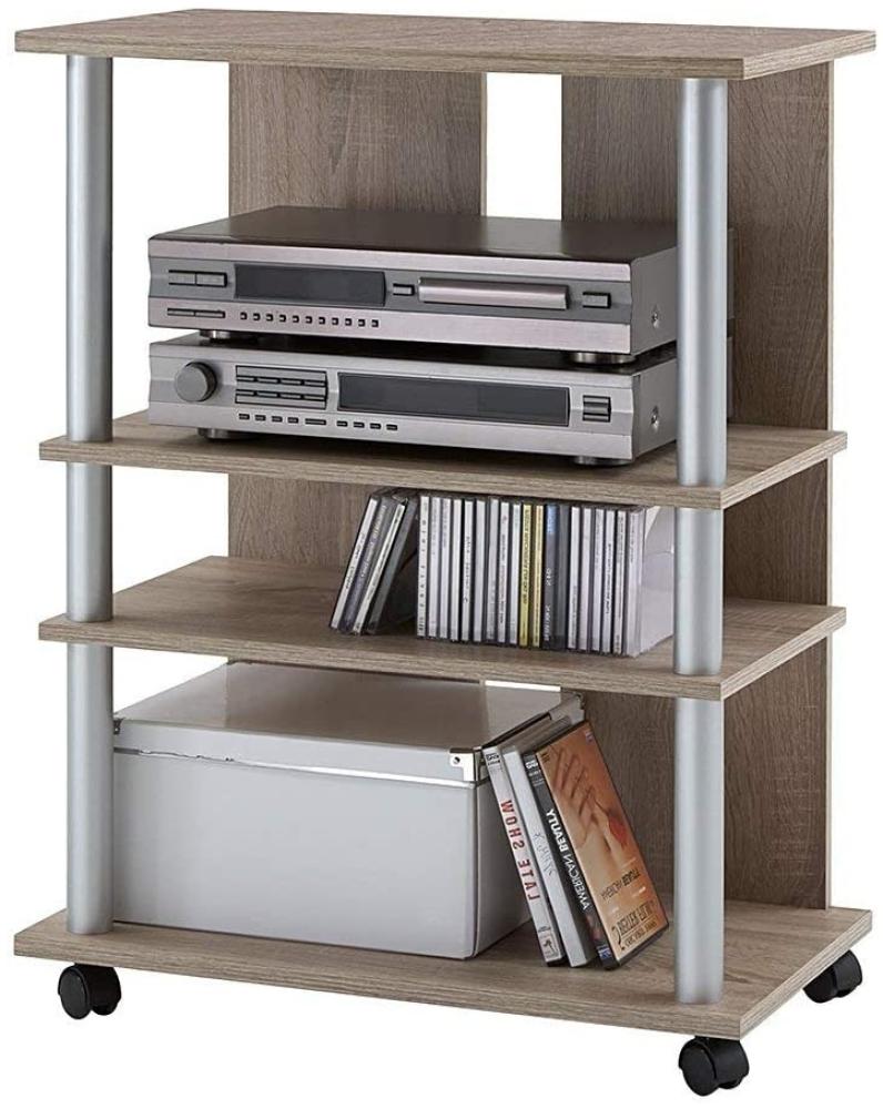 FMD Möbel 205-007 TV/Hifi-Regal Variant 7, 65 x 85 x 40 cm, eiche Bild 1