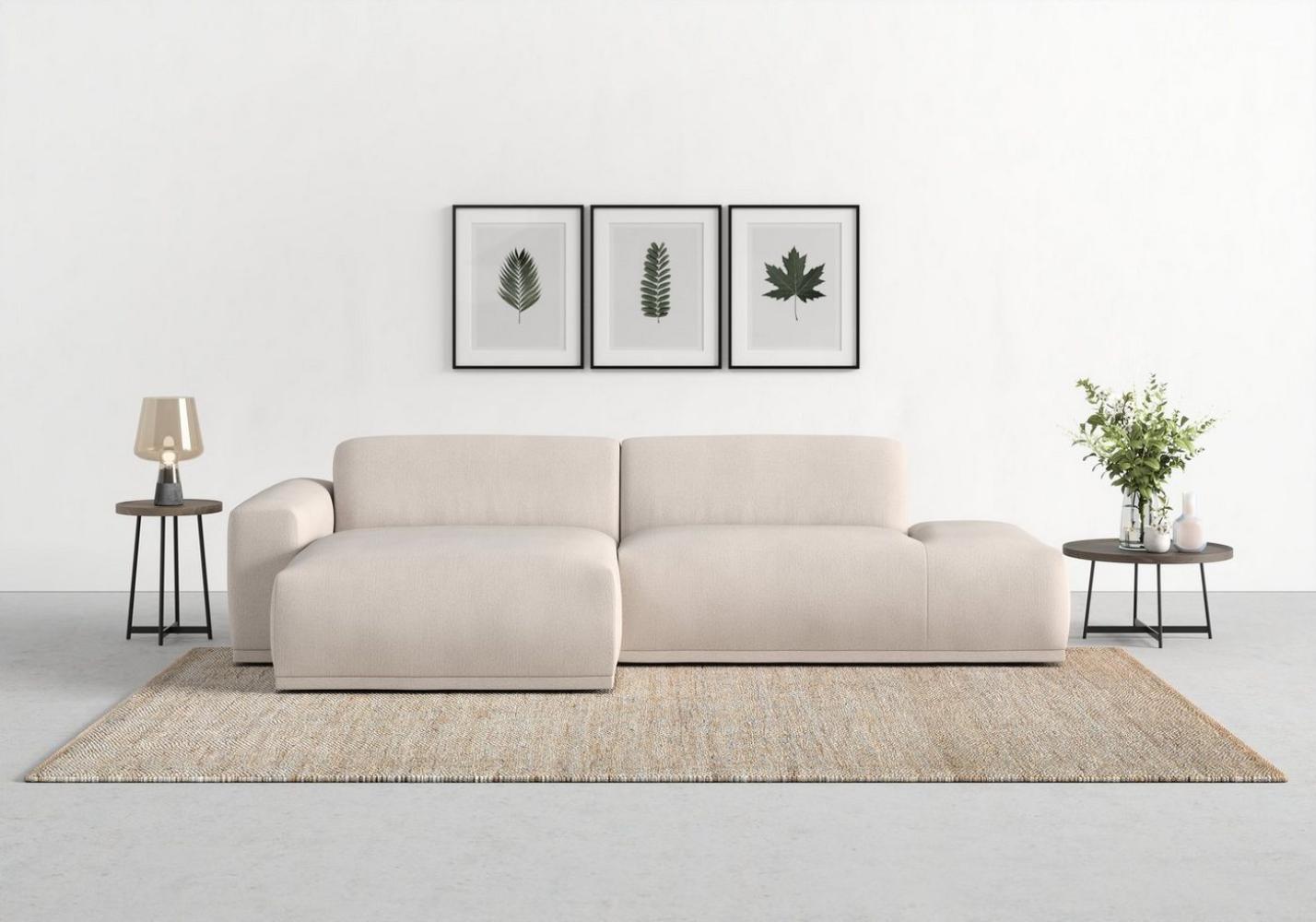 TRENDMANUFAKTUR Ecksofa Braga, mit hochwertigem Kaltschaum, L-Form, in Cord erhältlich, 2 Teile, modernes Sofa, Couch mit hohem Sitzkomfort, 275/72/160 cm (B/H/T) Bild 1