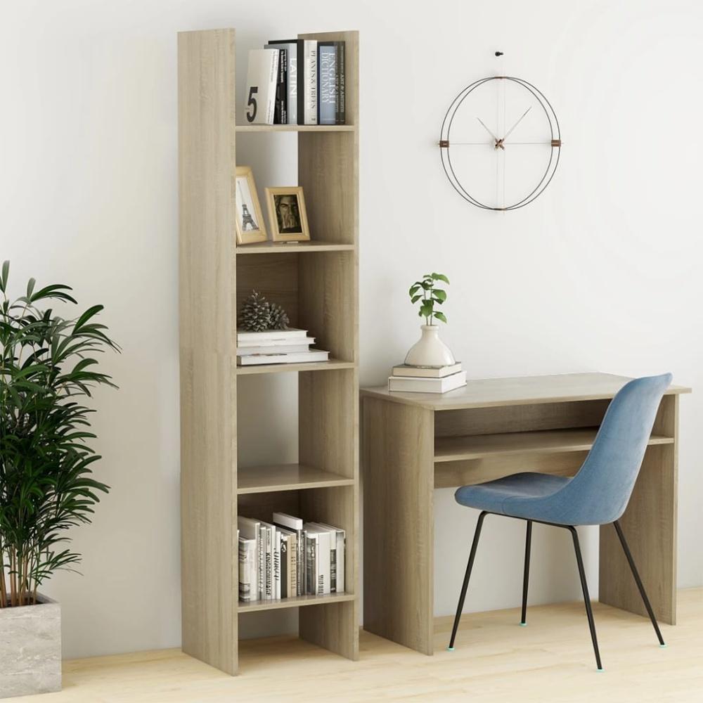 vidaXL Bücherregal Sonoma-Eiche 40x35x180 cm Holzwerkstoff 803401 Bild 1