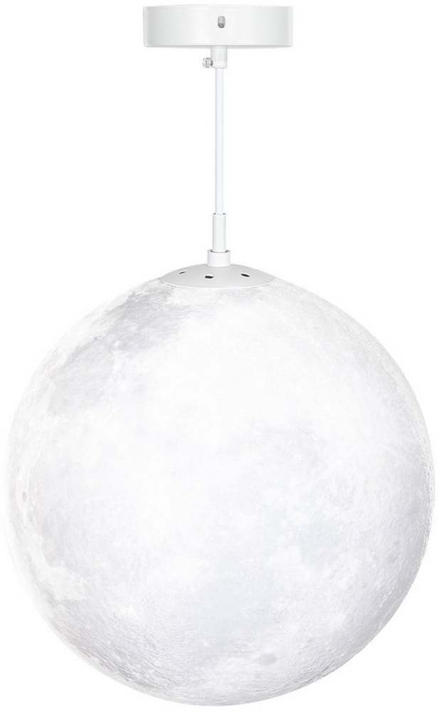 DOPWii Hängeleuchte Mondlampe, 3D-Druck, App-Steuerung, Musik-kompatibel, Lüster, Verschiedene Licht modi, lampe Ø30cm mit Tuya App,RGB+CCT, E27-Fassung Bild 1