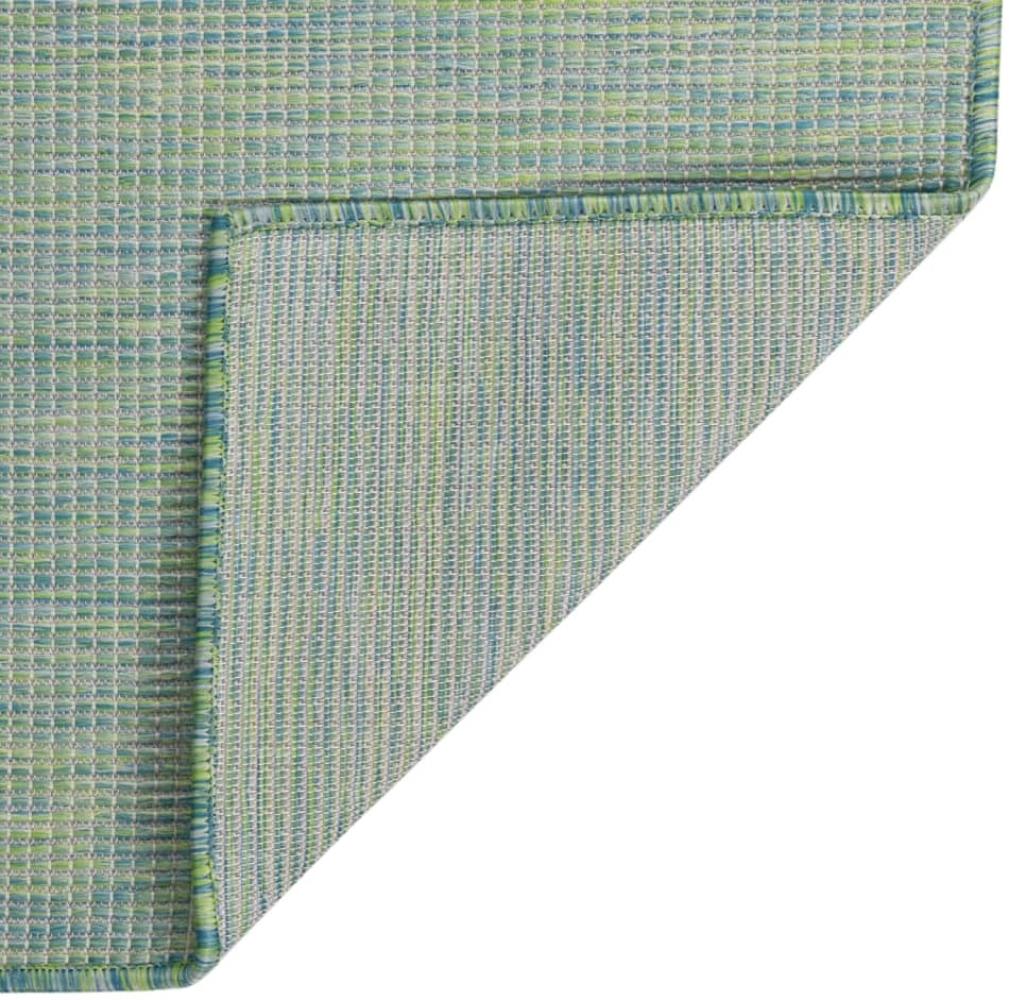 vidaXL Outdoor-Teppich Flachgewebe 80x250 cm Türkis 340800 Bild 1