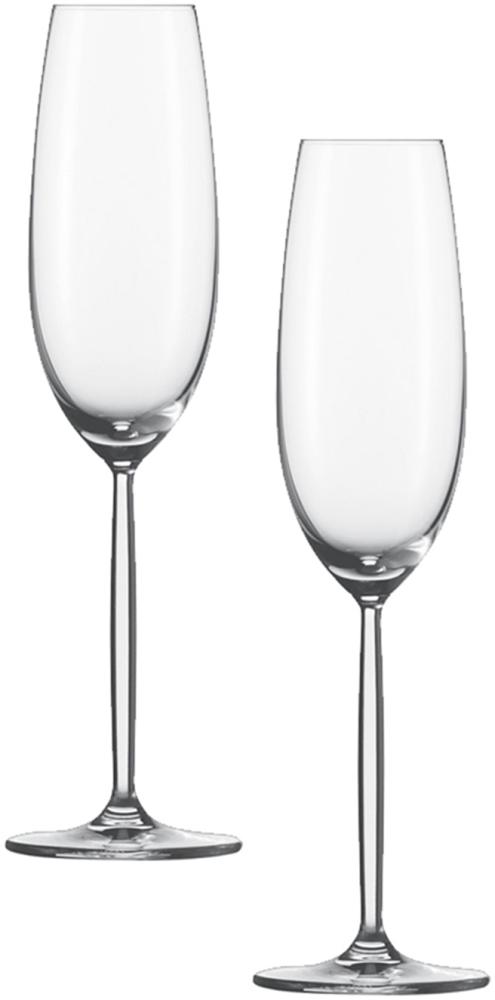 Schott Zwiesel 4 Stück a 2 KAR SEKTKELCH DIVA-GK 7 104594 + Geschenk Bild 1