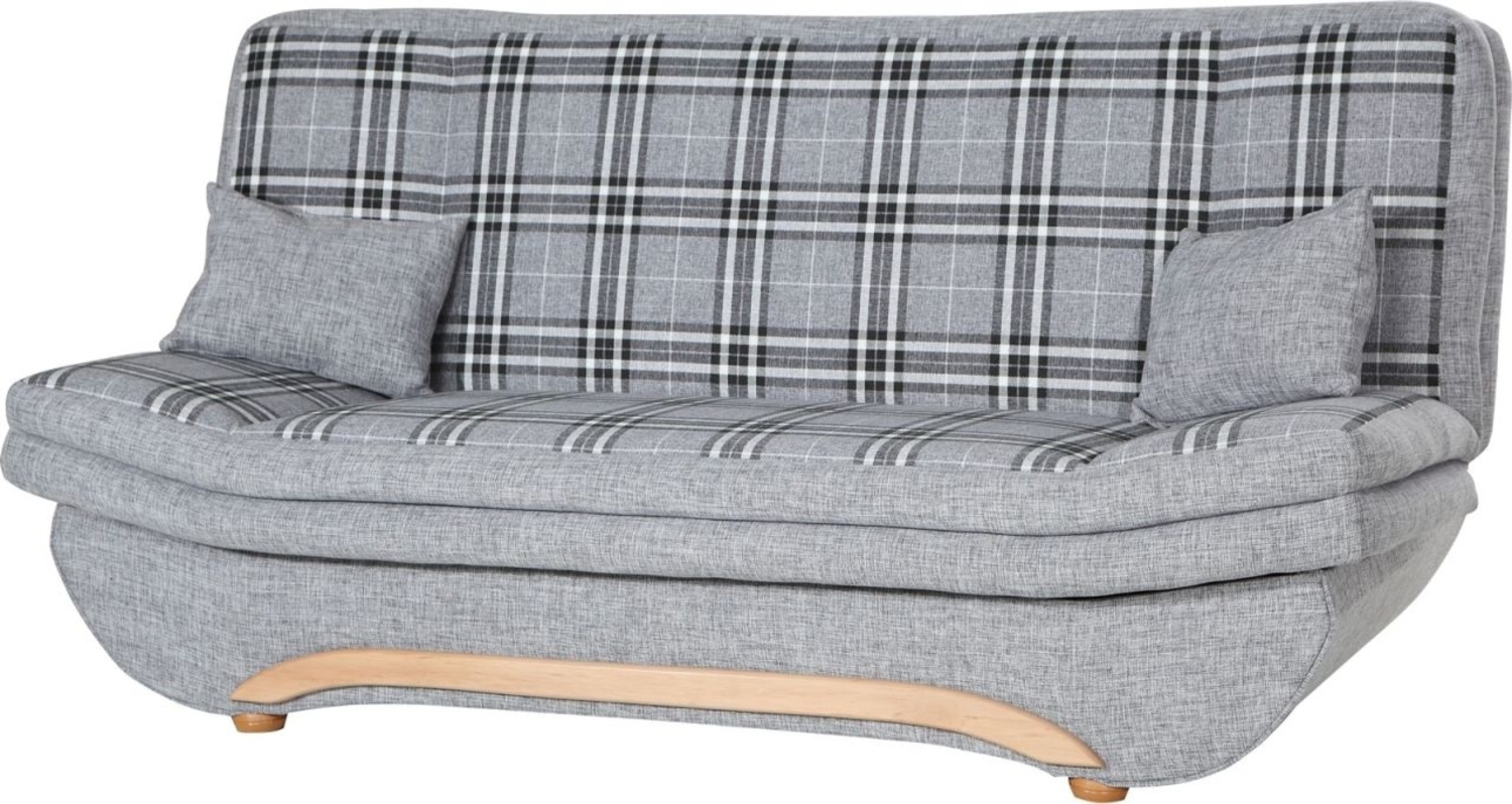 Klick-klack-Sofa Schlafsofa GIANA in Stoff Grau-Karo Bild 1