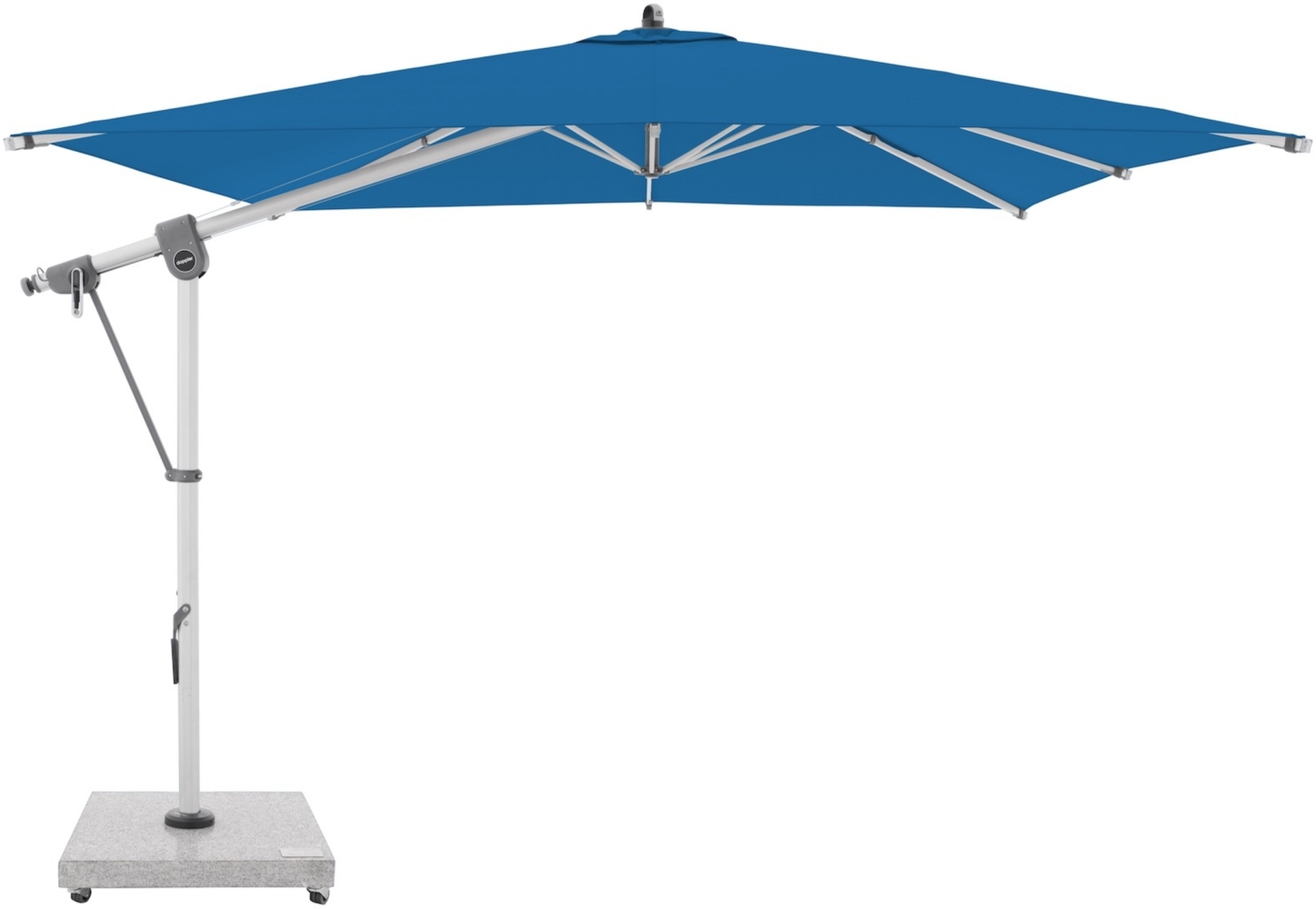 Doppler Expert 300 x 300 cm Pendelschirm Sonnenschirm 8 Farbvarianten Ampelschirm 465247 T821 Aquamarin Bild 1