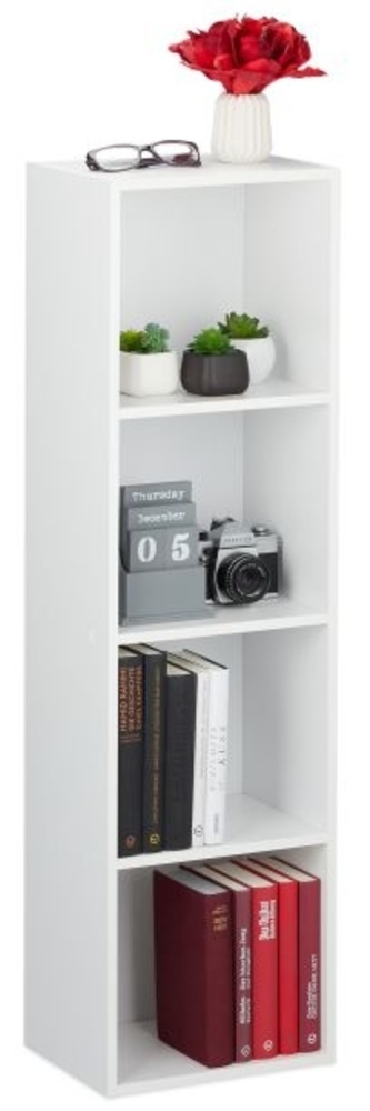 Weißes Bücherregal Bild 1