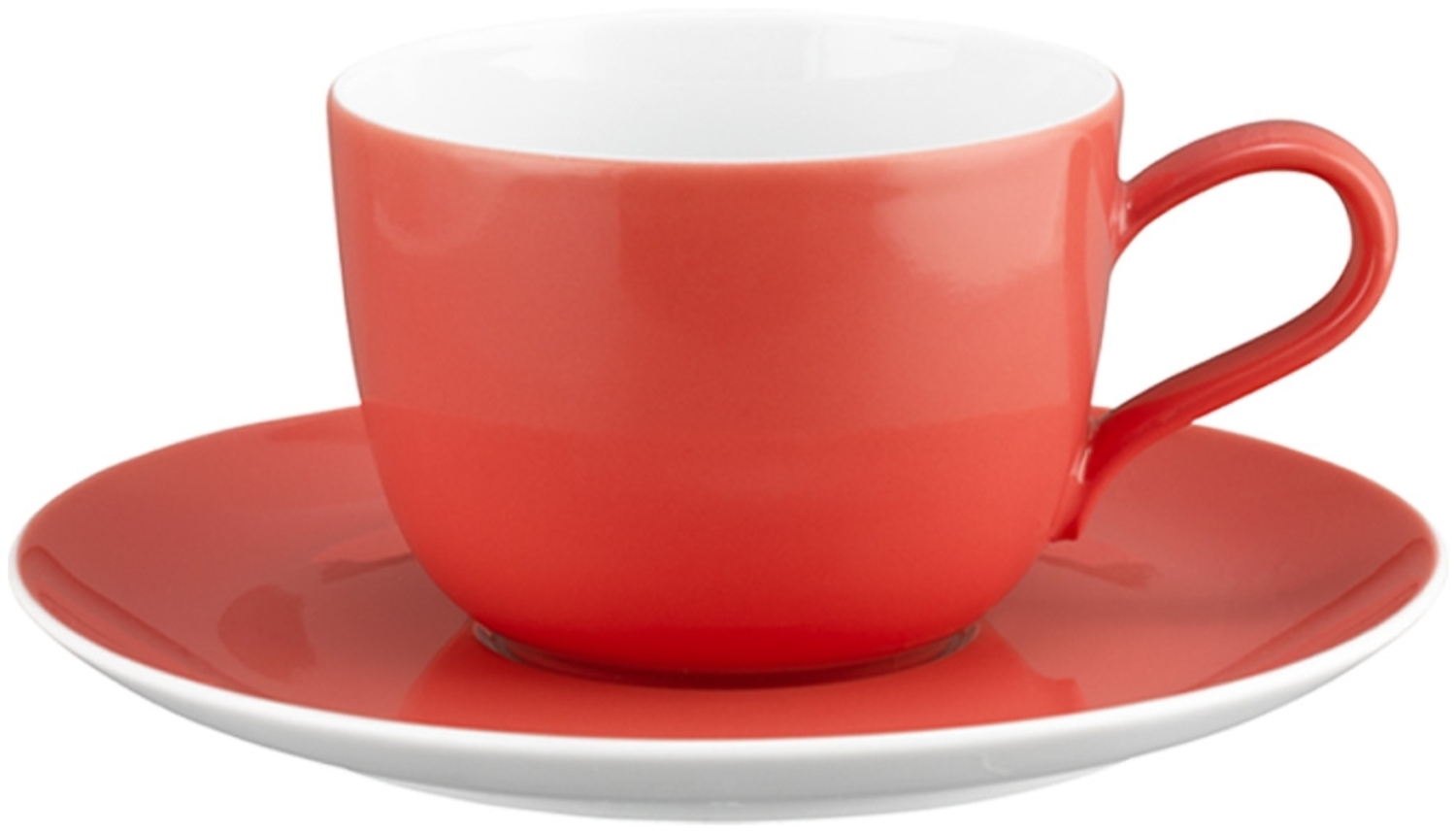 Seltmann Weiden Liberty Pure Colors Kaffeetasse mit Untertasse 260 ml Flamingo Red Bild 1