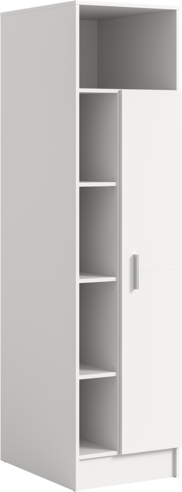 Universalschrank (B/H/T: 50x195x62 cm) in weiß Nachbildung Bild 1