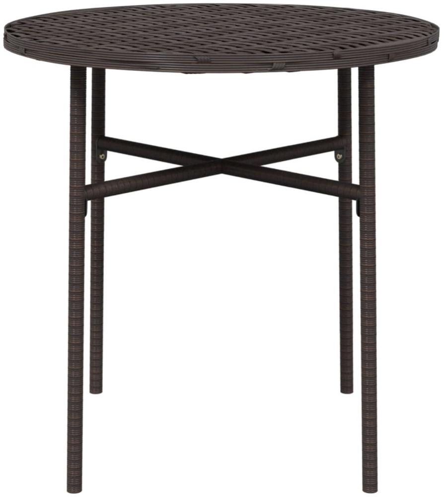 Beistelltisch >3014462< (DxH: 45x45 cm) in Braun aus Rattan - 45cm (H) Bild 1