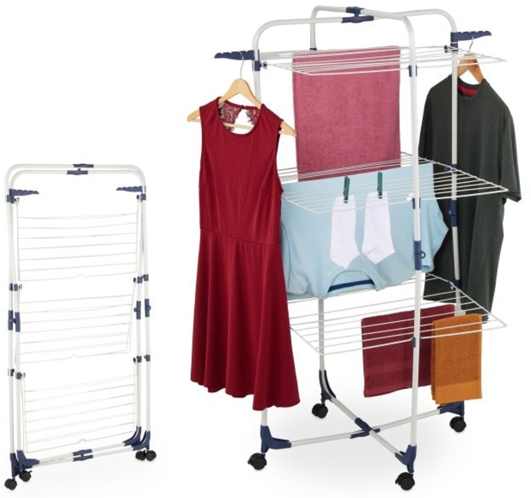 Turmwäscheständer mit Rollen 10051383 Bild 1