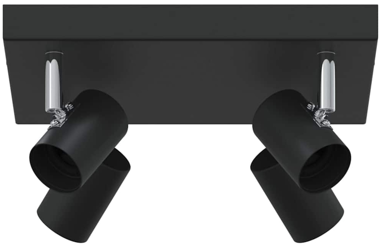 vidaXL Deckenstrahler Schwarz 26.5 x 26 x 11.5 cm Stahl 4108185 Bild 1