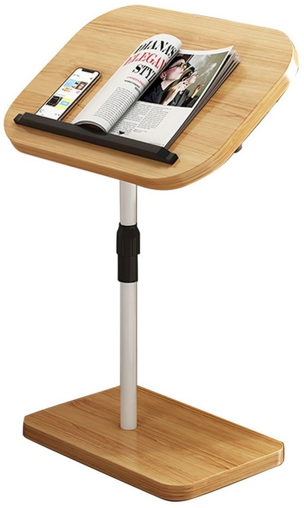 Refined Living Beistelltisch Sofa Table Beistelltisch C Form Klein Couchtisch Holz Sofatisch (Kann Angehoben Abgesenkt und Umgedreht Werden Von 60–90 cm, 1-St, Laptoptisch Pflegetisch), Kaffee Snack Modern Mobiler Kaffeetisch Side Table 46*30cm Bild 1