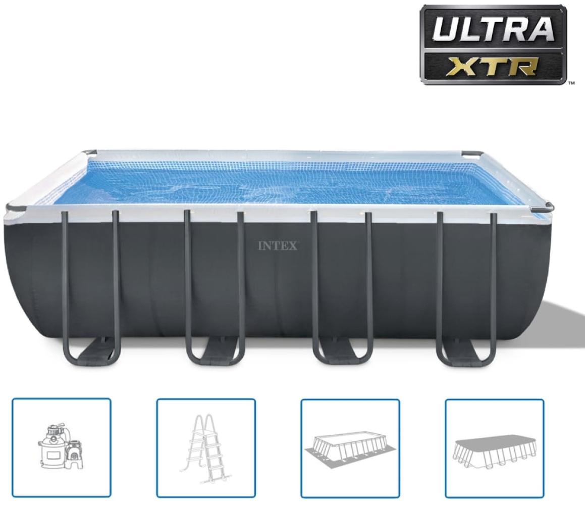 Intex 'Frame Pool Set Ultra Quadra XTR', 549 x 274 x 132 cm, rechteckig, grau Bild 1