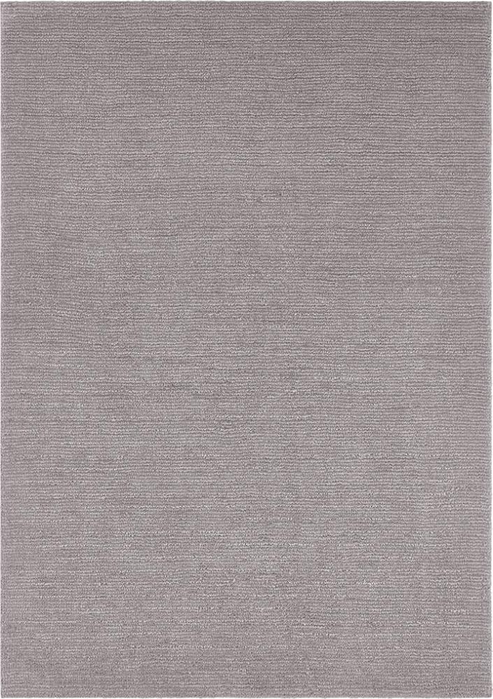 Kurzflor Teppich Supersoft Hellgrau - 160x230x1cm Bild 1