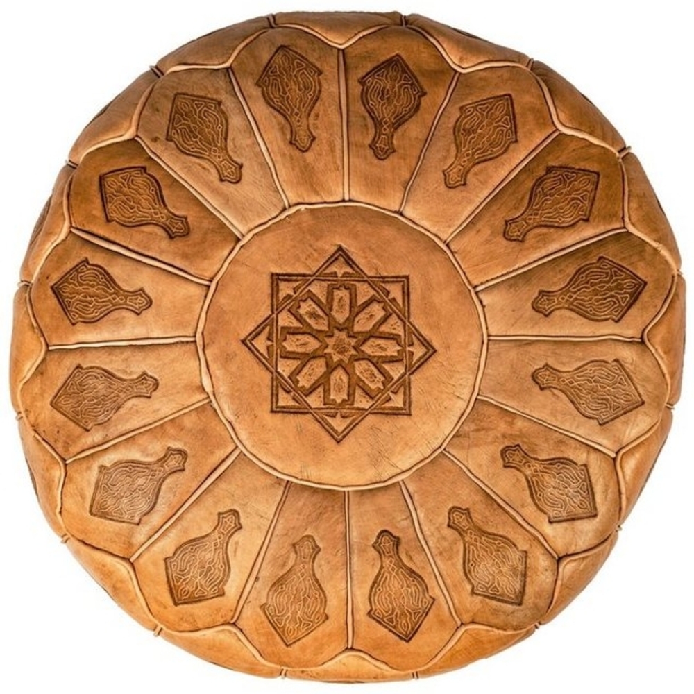 Marrakesch Orient & Mediterran Interior Pouf Orientalische Bodenkissen, Sitzkissen Cansu, Hocker, Yogakissen, Handarbeit Bild 1