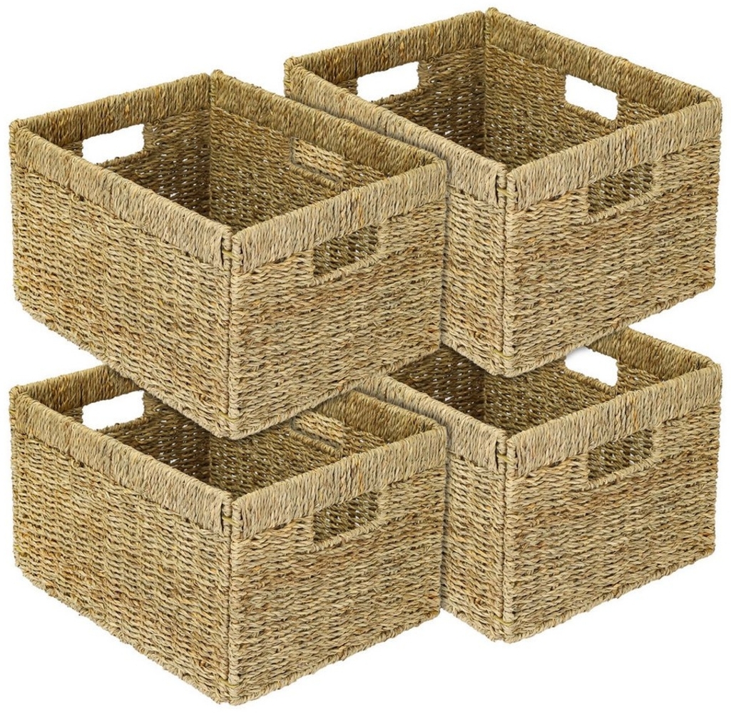 HMF Regalkorb Aufbewahrungskorb, Korb geflochten aus Seegras, passend für Billy, 35 x 25 x 20 cm Bild 1
