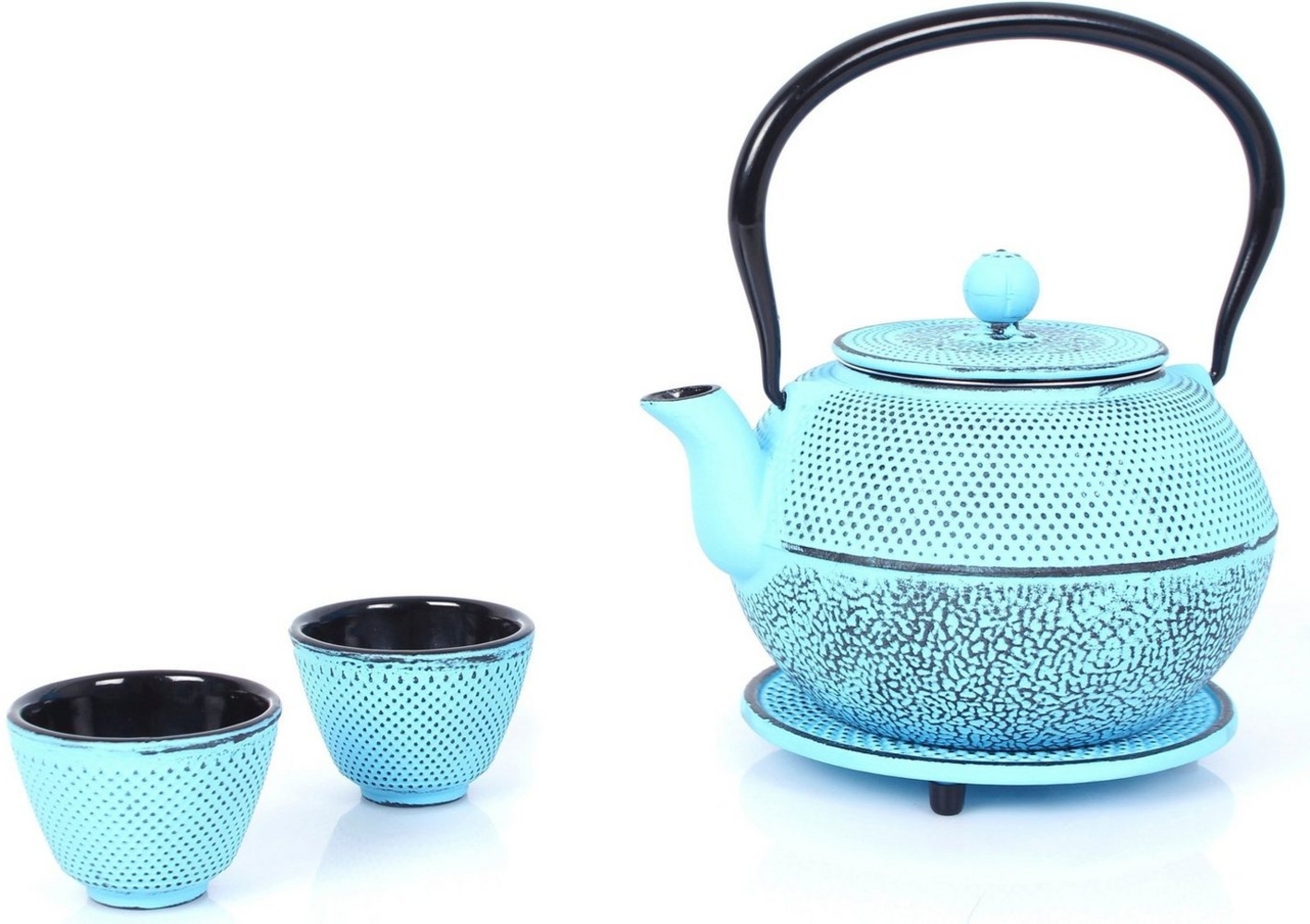 ECHTWERK Teeservice (4-tlg), 2 Personen, Gusseisen, Gusseisen, im Vintage-Design, 1,1 Liter, mit abnehmbarem Sieb Bild 1