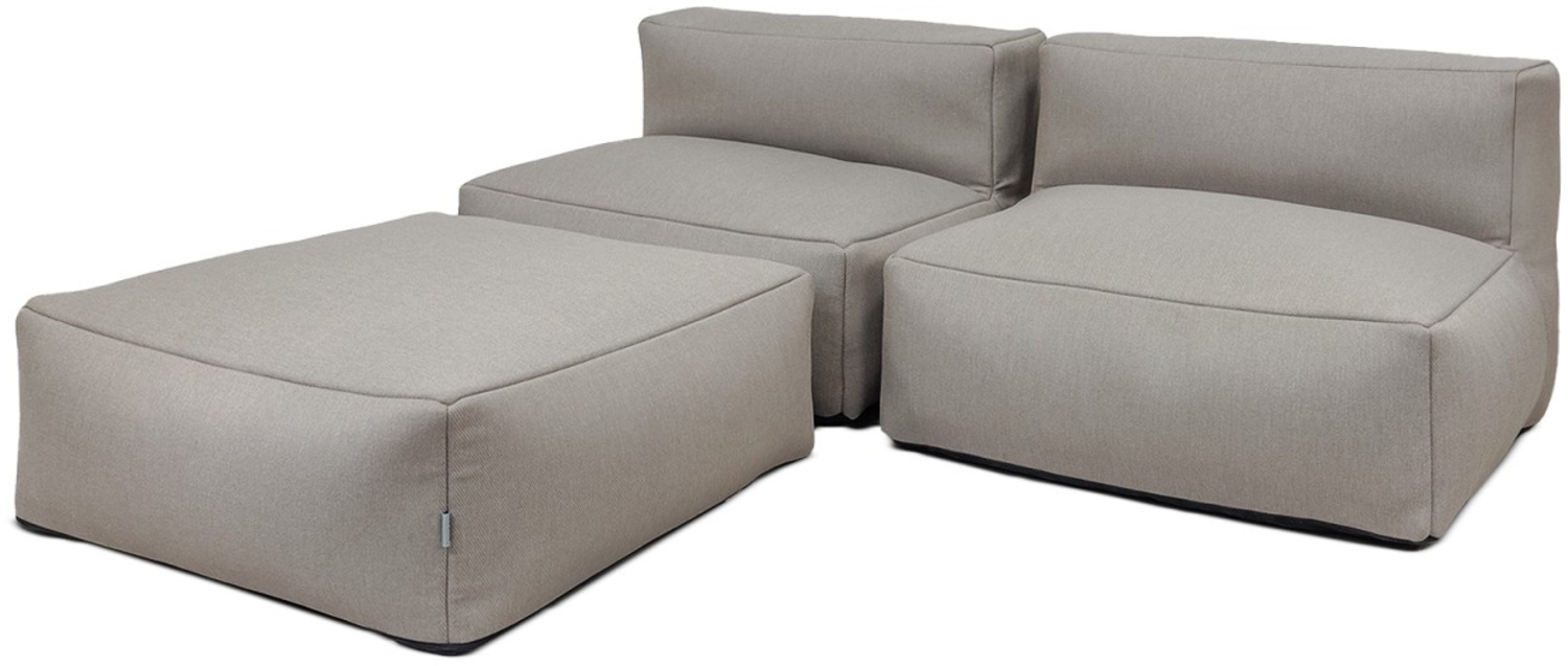 osoltus Selma Premium Modular Lounge 3tlg. Axroma Olefin charcoal grau Bild 1