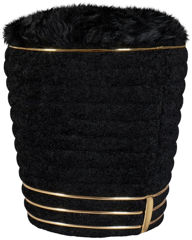 Pouf Ainoa 200 Teddy Schwarz Bild 1