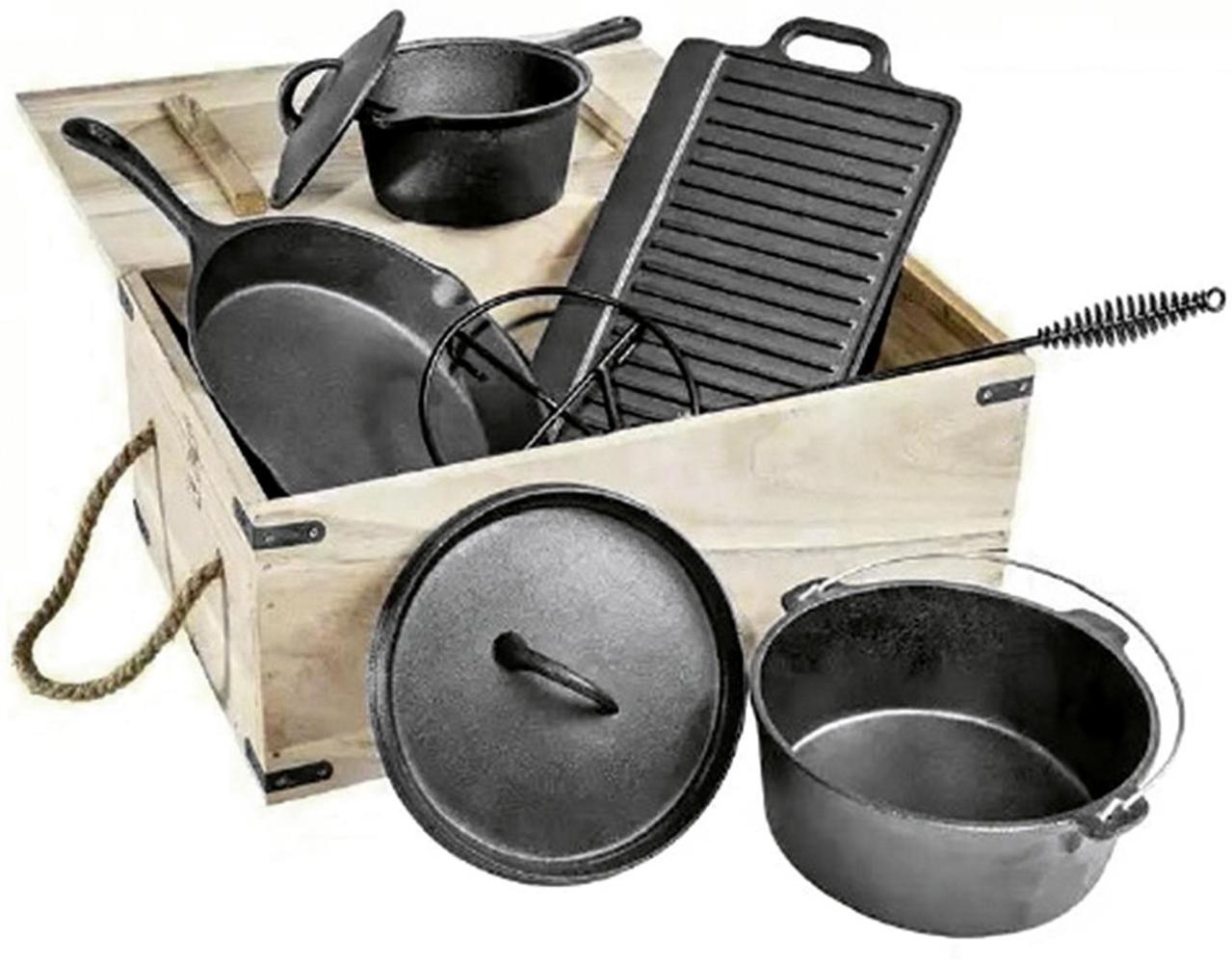 Haushalt International HI Dutch Oven Kochtopf Set. 9-teilig Bild 1