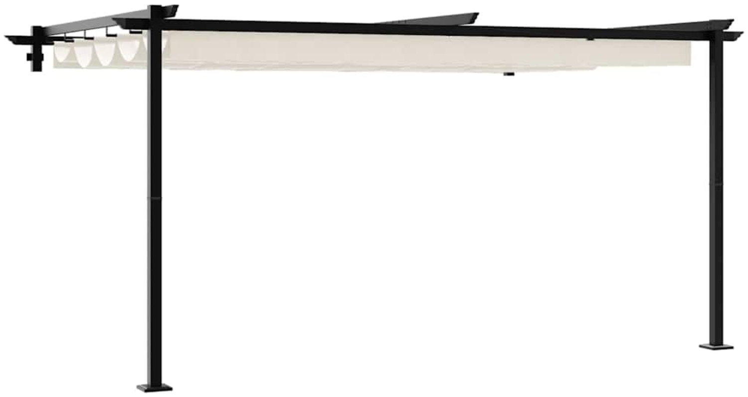 vidaXL Wandmontierter Pavillon Creme Stahl 4003974 Bild 1
