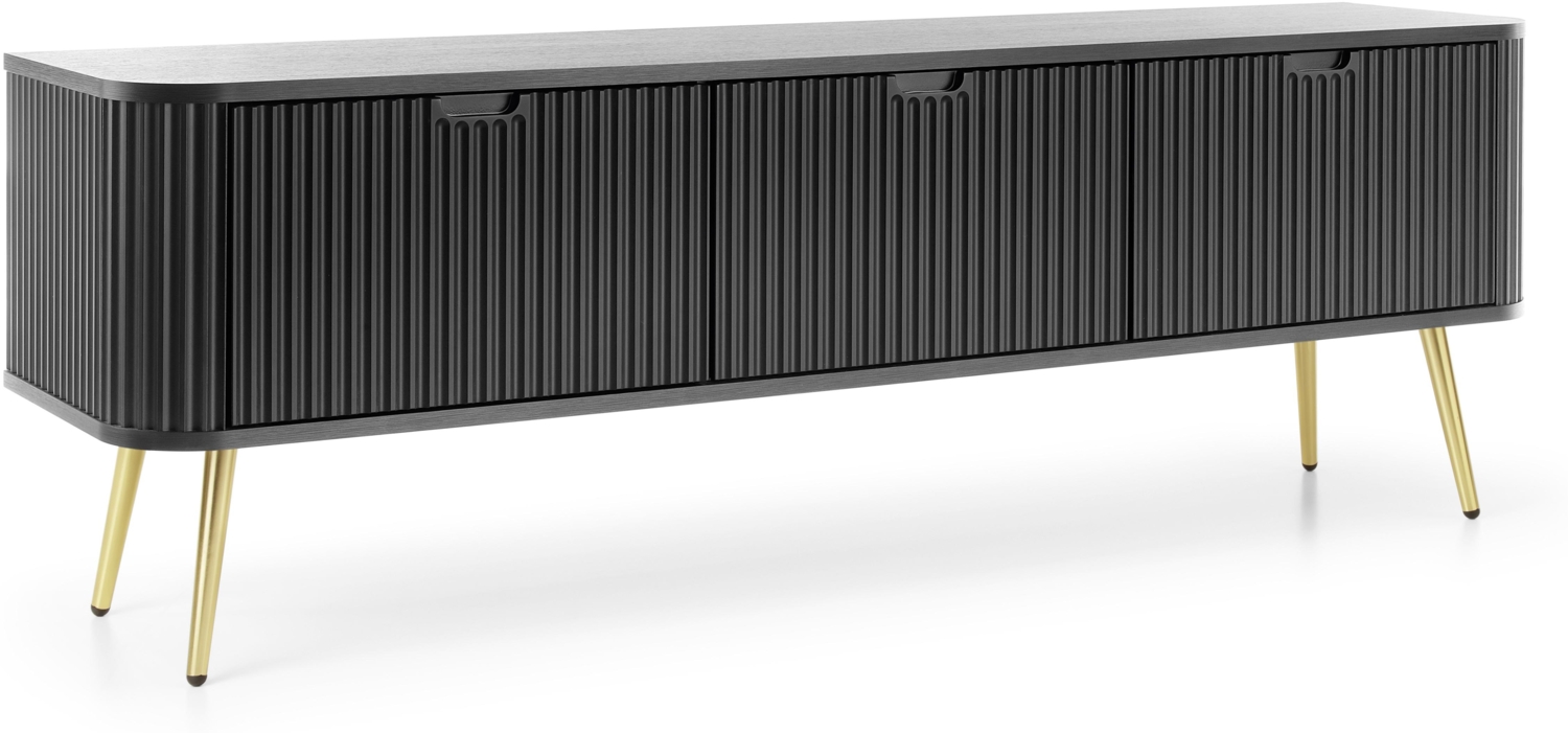 AX LIVING Kommode für TV Salvia RTV168 168 cm Breite Modern in Schwarz Bild 1