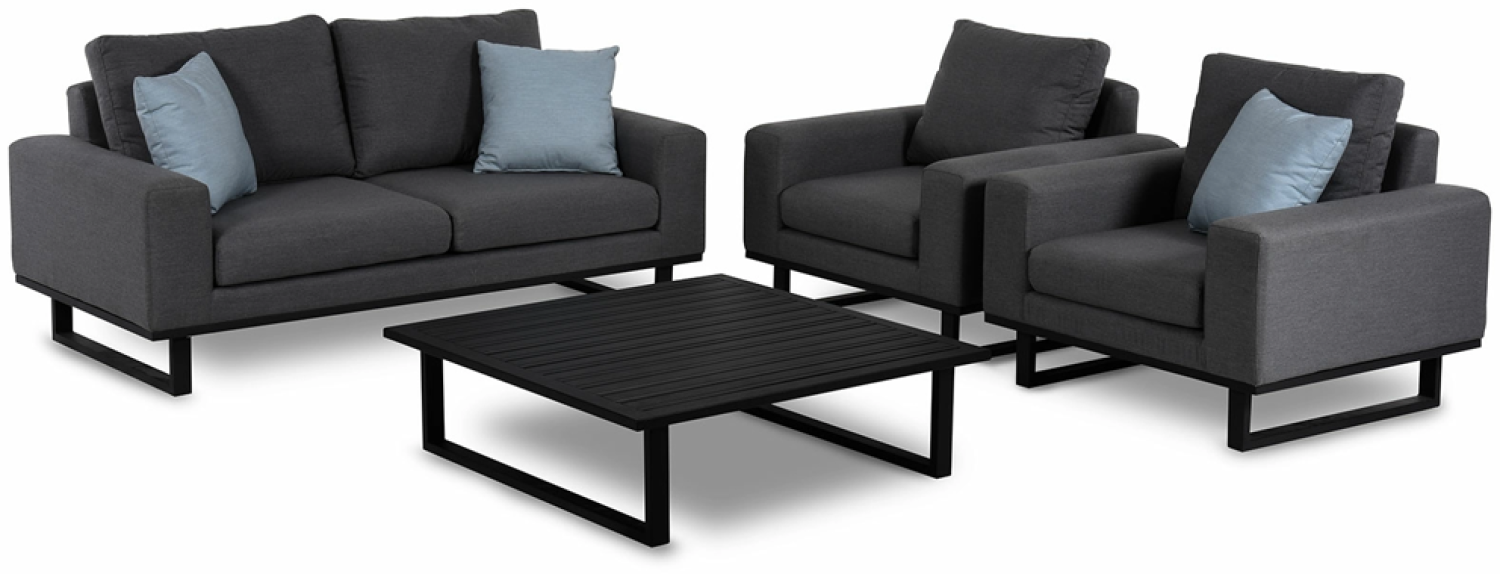 Ethos 2-Sitzer Sofa-Set Mit Couchtisch Charcoal Bild 1