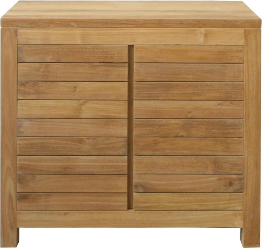 Waschbeckenunterschrank Bjurholm aus Teakholz 90 cm Bild 1