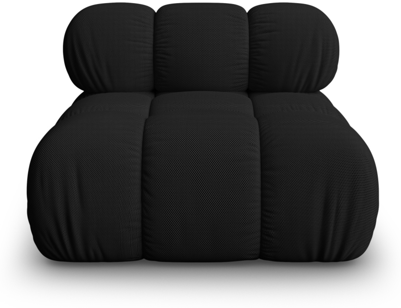 Micadoni Armloses Modul Bellis 3D-Stoff Schwarz Bild 1