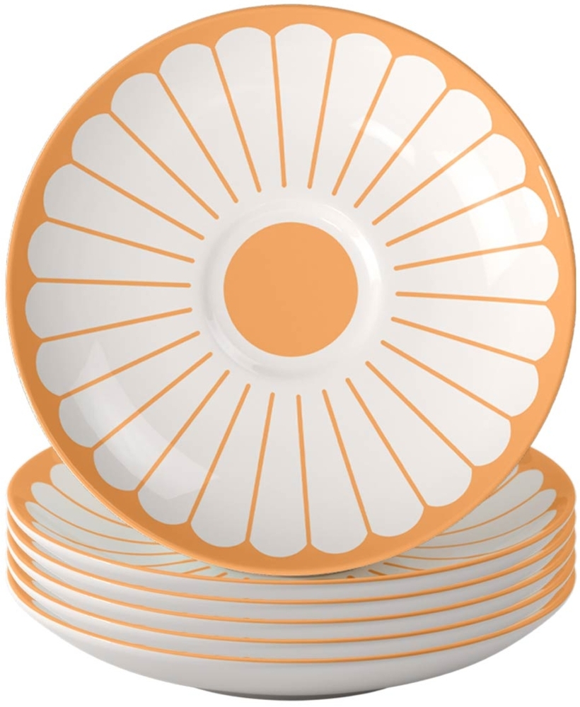 Villeroy & Boch Fleur Couleur Kaffeeuntertasse ø 14,8 cm 6er Set - Soleil Bild 1