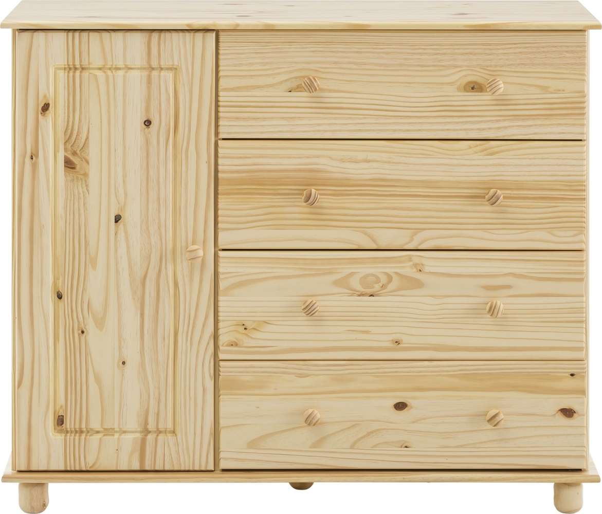 Kommode Kiefer massiv Schubladenschrank Sideboard Wohnzimme Schrank natur Bild 1