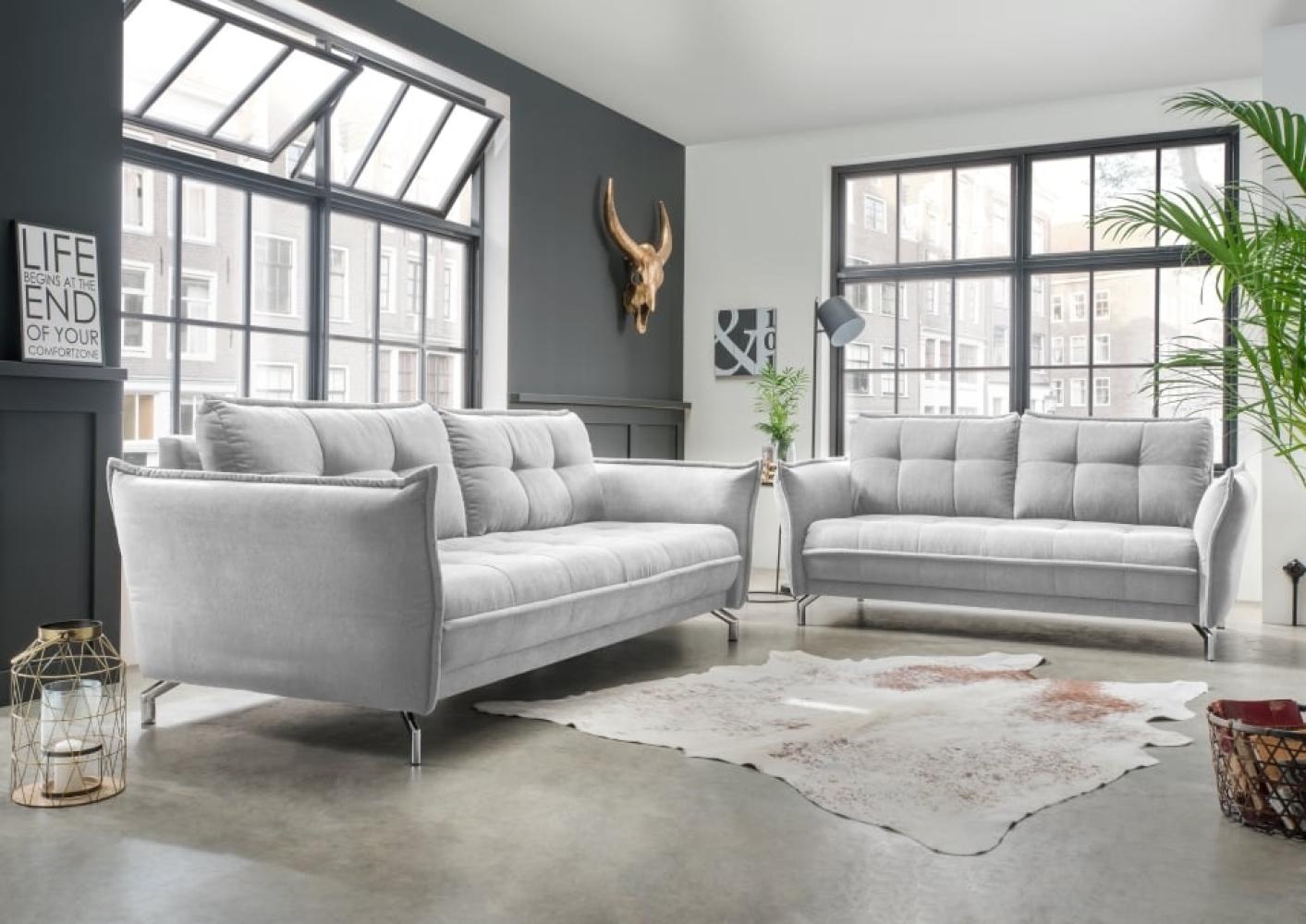 Sofa Set 3er + 2,5er Nanini von Benformato mit verstellbaren Armlehnen Mango Mikrofaser Bild 1