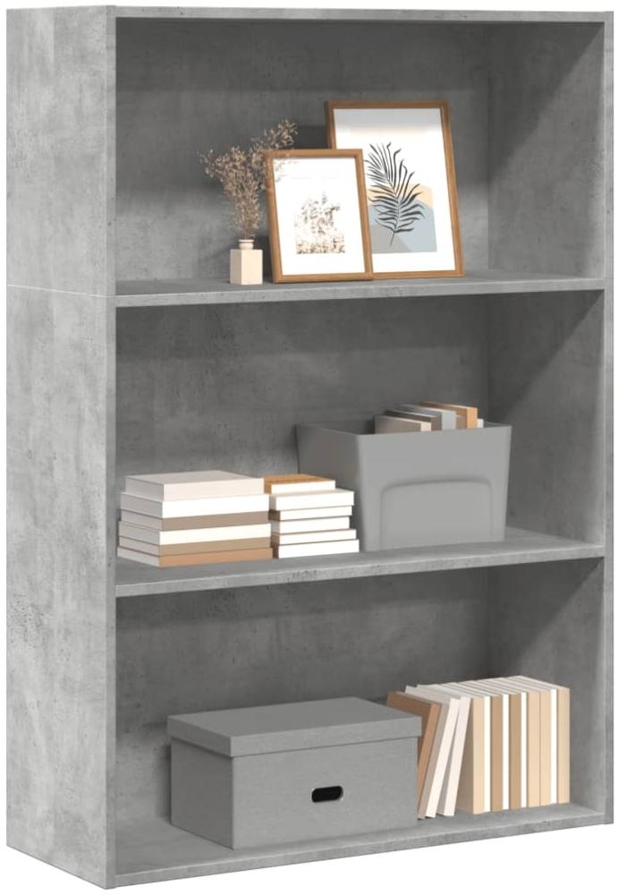 vidaXL Bücherregal Betongrau 80x30x114 cm Holzwerkstoff 857934 Bild 1