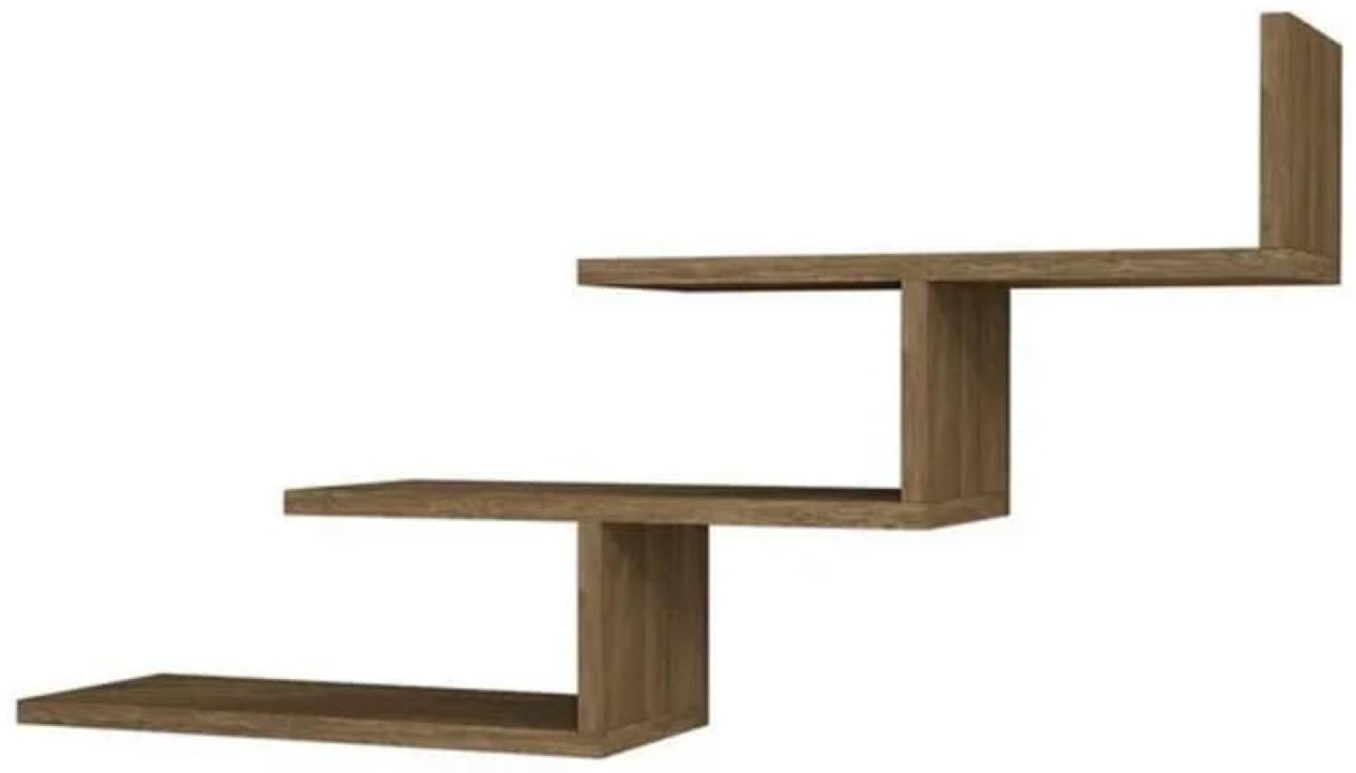 Homemania Wandregal Support 98,2 x 22 x 50,4 cm Walnuss Bild 1