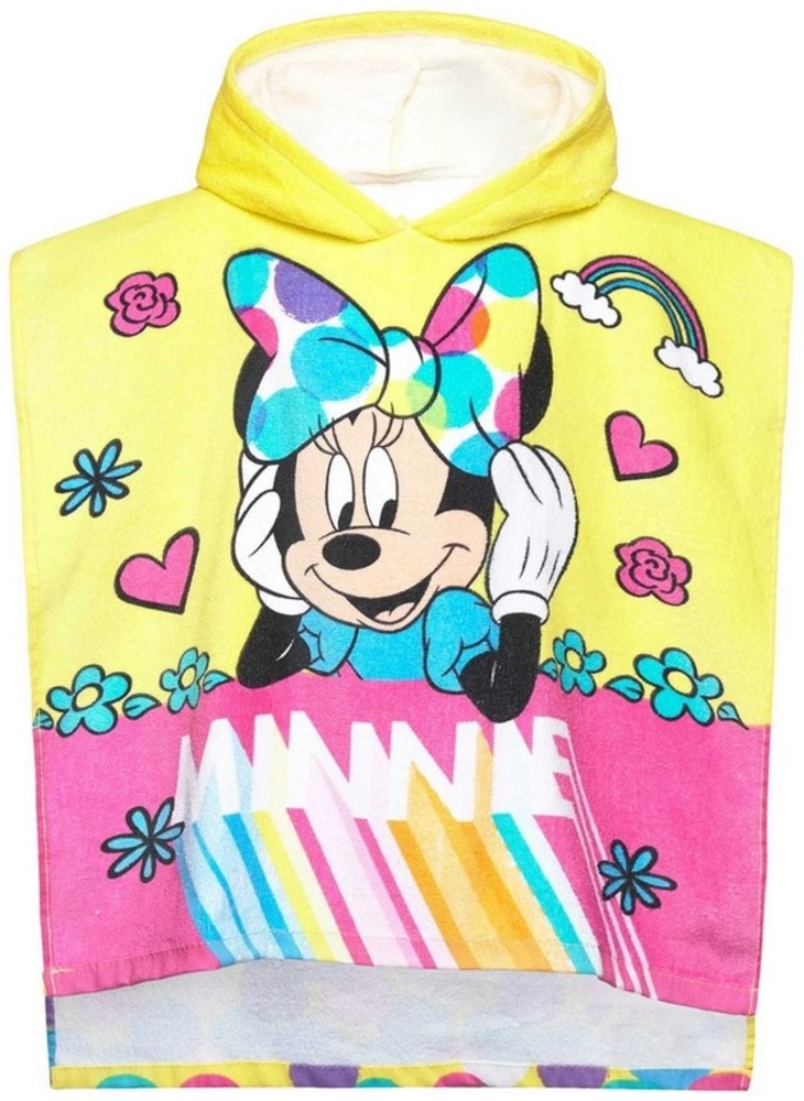 Disney Kapuzenhandtuch Badeponcho Minnie Mouse, 100% Baumwolle (1-St) Bild 1