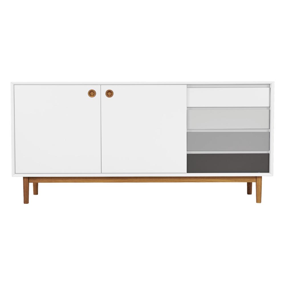 Sideboard 'Tom Tailor 2907' - Weiß/ Grau Bild 1