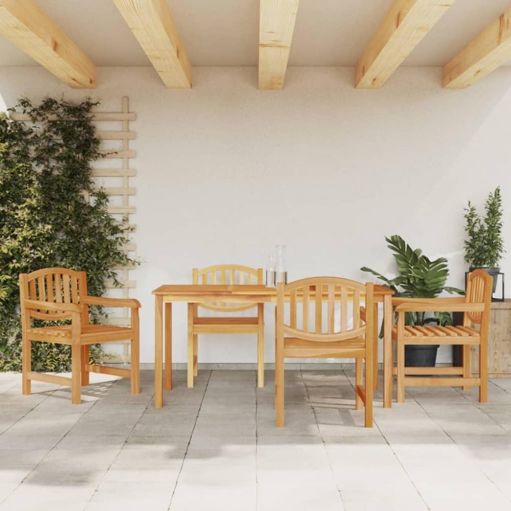 vidaXL 5-tlg. Garten-Essgruppe Massivholz Teak 3157931 Bild 1