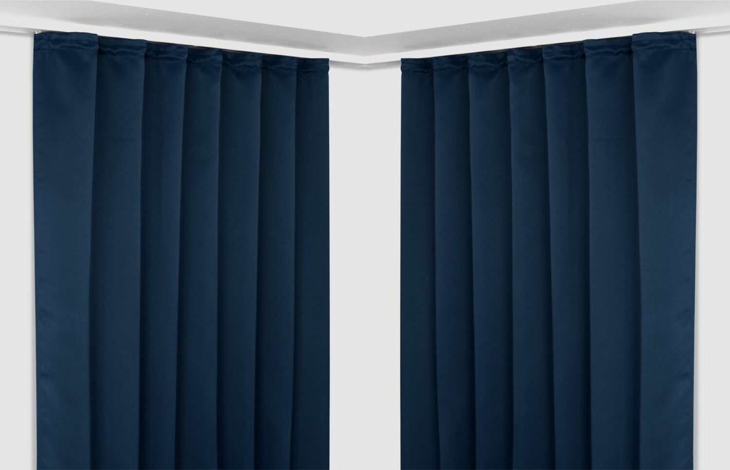 Beautex Verdunkelungsvorhang 2er Set Verdunkelungsgardine mit U-Band, Blackout Vorhang abdunkelnd, Kräuselband (2 St), verdunkelnd Bild 1
