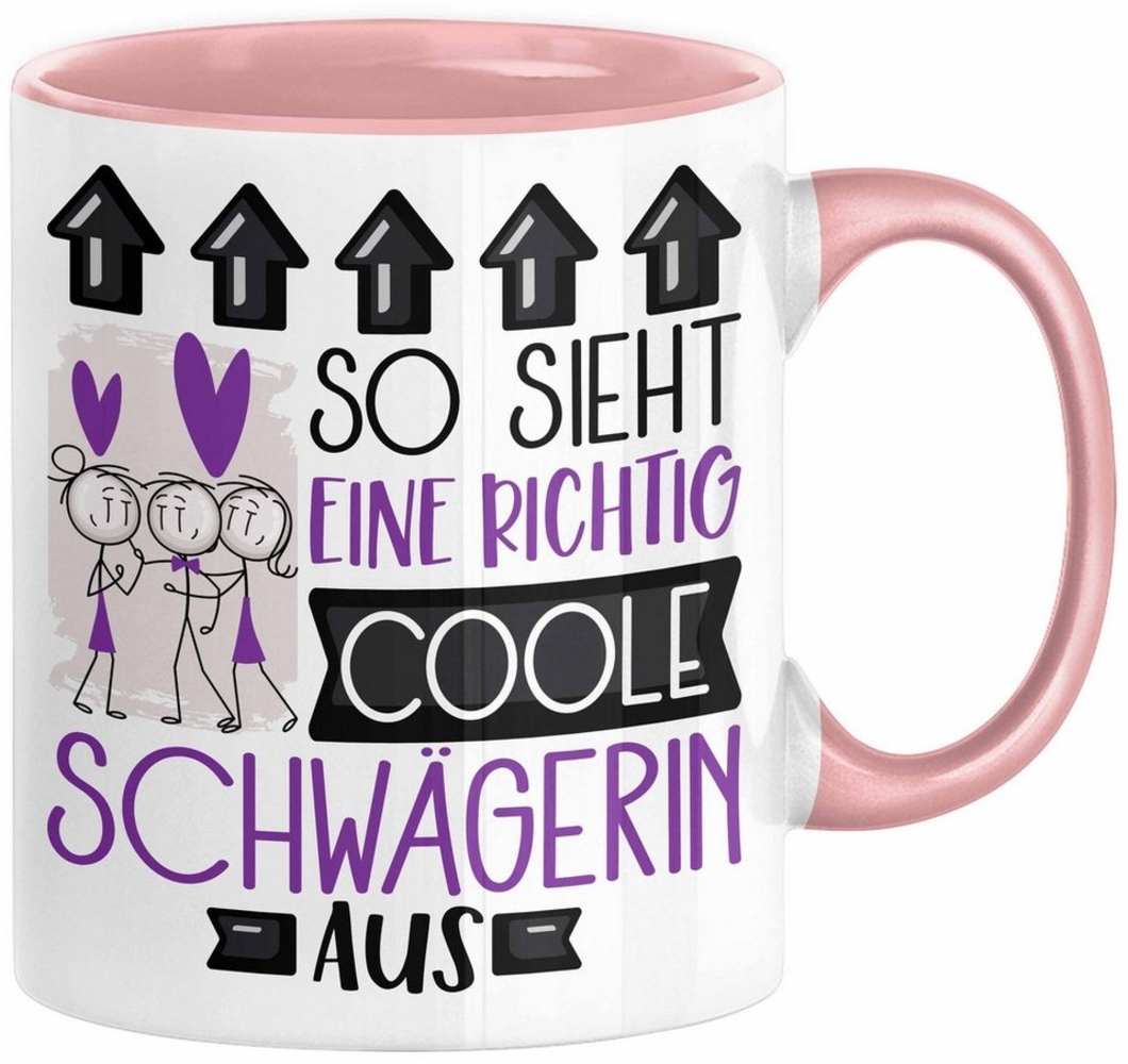 Trendation Tasse Schwägerin Geschenk Tasse Geschenkidee für Schwägerin Geburtstag Weihn Bild 1