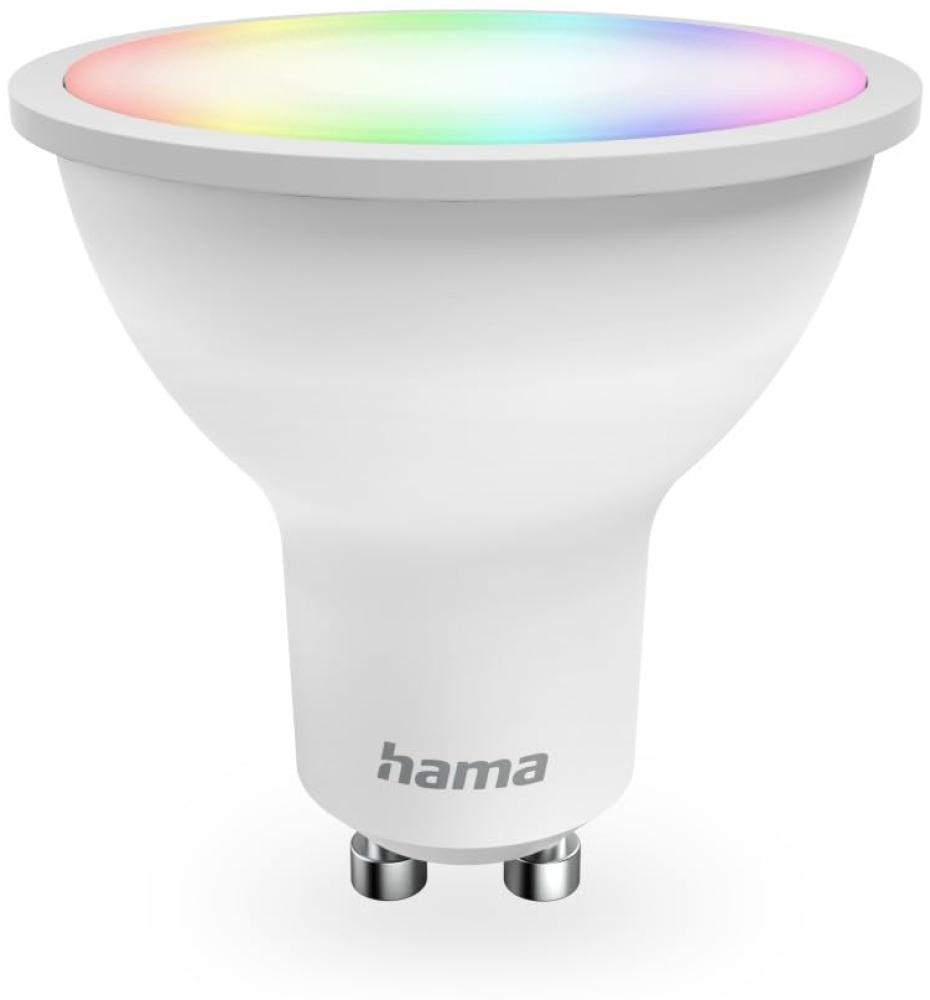 Hama Smarte WLAN-LED-Lampe, GU10, Matter, 4,9W, RGBW, für Sprach-/App-Steuerung, Weiß Bild 1