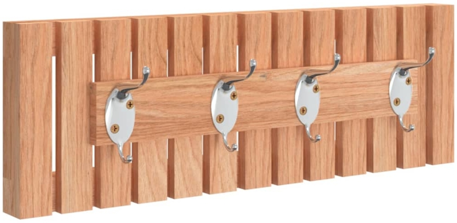 vidaXL Hakenleiste 42x8,5x14 cm Massivholz Nussbaum 350371 Bild 1