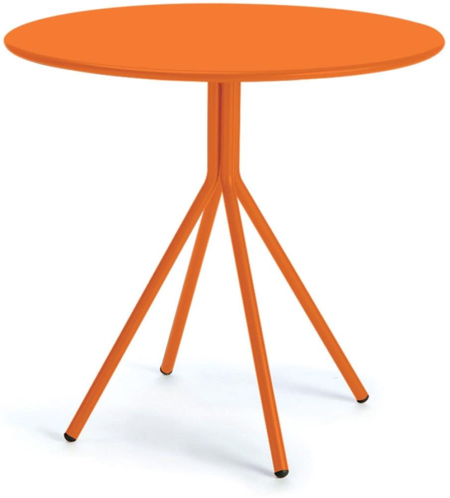 Beistelltisch Rick Ø 80 cm orange Bild 1