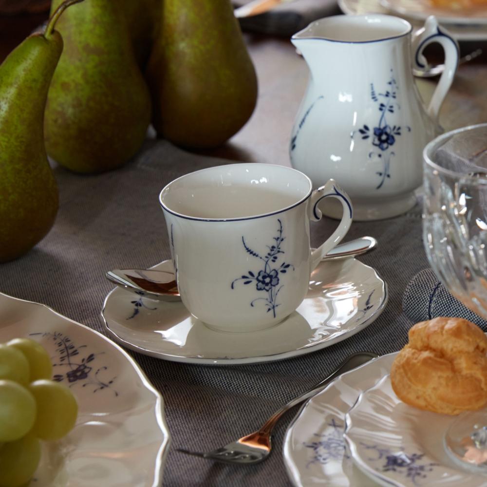 Villeroy & Boch Vorteilset 6 Stück Vieux Luxembourg Kaffeeuntertasse Premium Porcelain weiß 1023411310 Bild 1