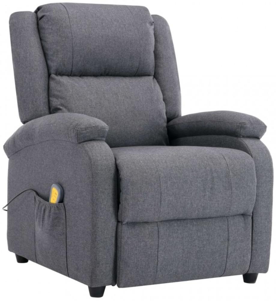 vidaXL Massagesessel Dunkelgrau Stoff [248699] Bild 1