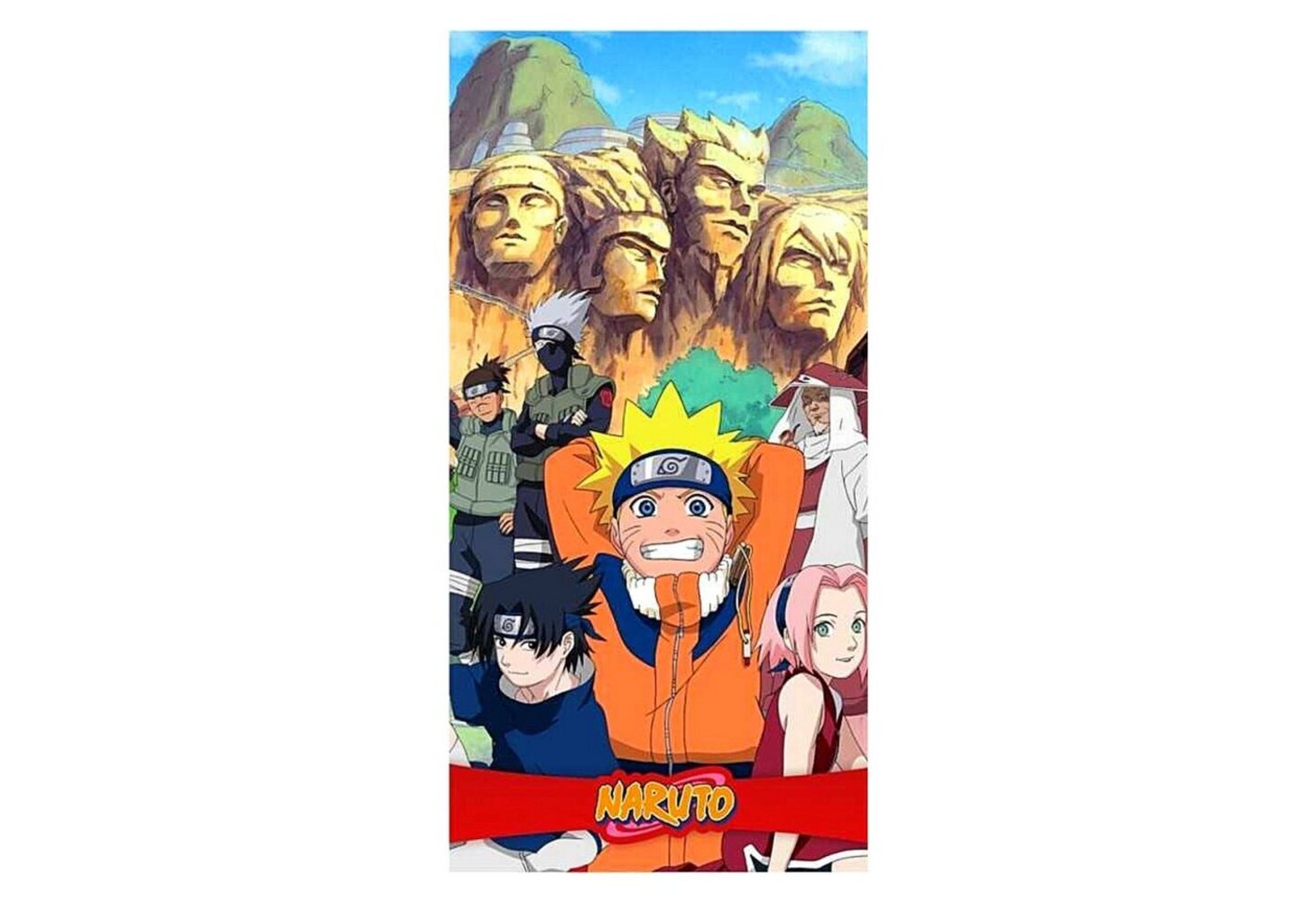 Naruto Badetuch, Mikrofaser, Jungen Strandtuch 70x140 cm schnelltrocknend Bild 1