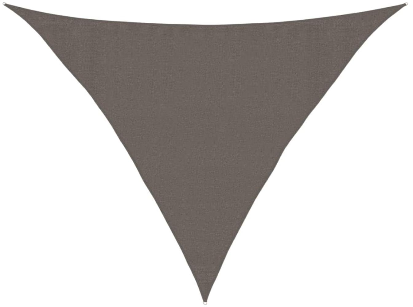 vidaXL Sonnensegel 160 g/m² Anthrazit 3,5x3,5x4,9 m HDPE 311092 Bild 1